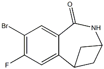 8-bromo-7-fluoro-2,3,4,5-tetrahydro-1H-3,5-methanobenzo[c]azepin-1-one Structure