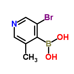 5-Bromo-3-methylpyridine-4-boronic acid Structure