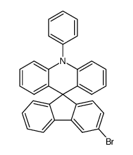 3'-bromo-10-phenyl-10H-spiro(acridine-9,9'-fluorene)结构式