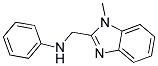 (1-METHYL-1H-BENZOIMIDAZOL-2-YLMETHYL)-PHENYL-AMINE结构式