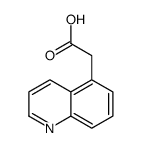 2-quinolin-5-ylacetic acid Structure