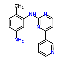 N-(5-氨基-2-甲基苯基)-4-(3-吡啶基)-2-氨基嘧啶结构式