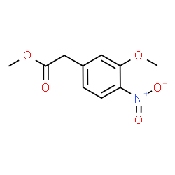 Benzeneacetic acid, 3-Methoxy-4-nitro-, Methyl ester Structure