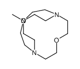 15-methyl-4,10-dioxa-1,7,15-triazabicyclo[5.5.5]heptadecane结构式