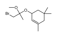 3-(1-bromo-2-methoxypropan-2-yl)oxy-1,5,5-trimethylcyclohexene结构式