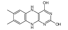 7,8-dimethyl-5,10-dihydro-1H-benzo[g]pteridine-2,4-dione结构式