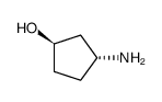 Cyclopentanol,3-amino-,(1R,3R)-rel-(9CI) structure