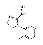 [1-(2-methylphenyl)-4,5-dihydroimidazol-2-yl]hydrazine结构式