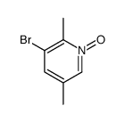 3-Bromo-2,5-dimethylpyridine 1-oxide结构式