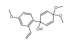4,4,4'-trimethoxy-2'-vinyl-1,4-dihydro-[1,1'-biphenyl]-1-ol结构式