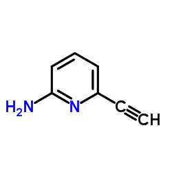 6-乙炔吡啶-2-胺结构式