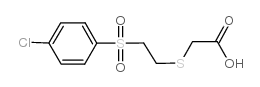 2-({2-[(4-氯苯基)黄酰基]乙基}硫代)乙酸结构式