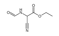ethyl 2-cyano-2-(formyl-amino)acetate结构式