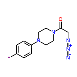 2-Azido-1-[4-(4-fluorophenyl)-1-piperazinyl]ethanone结构式