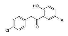 1-(5-bromo-2-hydroxyphenyl)-2-(4-chlorophenyl)ethanone结构式