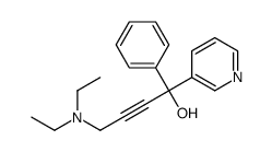 4-(diethylamino)-1-phenyl-1-pyridin-3-ylbut-2-yn-1-ol结构式