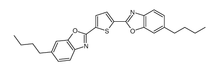 6-butyl-2-[5-(6-butyl-1,3-benzoxazol-2-yl)thiophen-2-yl]-1,3-benzoxazole Structure