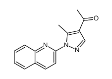 1-(5-methyl-1-quinolin-2-yl-1H-pyrazol-4-yl)-ethanone结构式