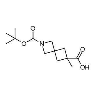 2-(tert-Butoxycarbonyl)-6-methyl-2-azaspiro[3.3]heptane-6-carboxylic acid Structure