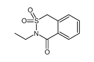 8-ethyl-9,9-dioxo-9$l^{6}-thia-8-azabicyclo[4.4.0]deca-1,3,5-trien-7-o ne结构式