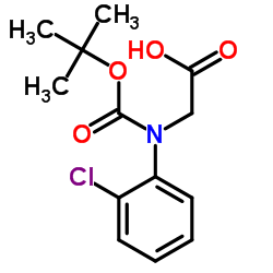 (s)-n-boc-(2'-chlorophenyl)glycine Structure