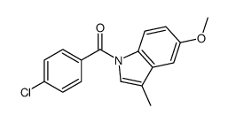 (4-chlorophenyl)-(5-methoxy-3-methylindol-1-yl)methanone结构式