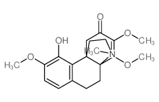 Hasubanan-6-one,7,8-didehydro-4-hydroxy-3,7,8-trimethoxy-17-methyl- Structure