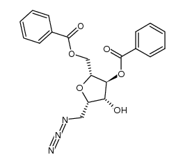 2,5-anhydro-1-azido-4,5-di-O-benzoyl-1-deoxy-D-glucitol Structure