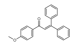 1-(4-methoxyphenyl)-3,3-diphenylprop-2-en-1-one结构式