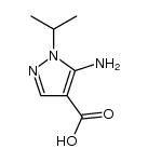 5-氨基-1-丙-2-基吡唑-4-羧酸结构式