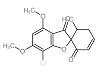 Spiro[benzofuran-2 (3H),1-[3]cyclohexene]-2,3-dione, 7-chloro-4, 6-dimethoxy-6-methyl-结构式