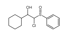 2-chloro-1-cyclohexyl-2-(phenylsulfinyl)ethanol结构式