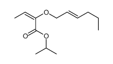 propan-2-yl 2-hex-2-enoxybut-2-enoate Structure