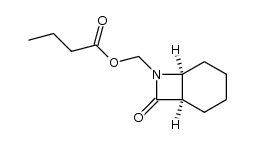 ((1R,6S)-8-oxo-7-azabicyclo[4.2.0]octan-7-yl)methyl butyrate结构式
