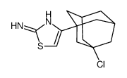 4-(3-chloro-1-adamantyl)-1,3-thiazol-2-amine结构式