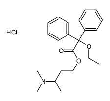 4-(2-ethoxy-2,2-diphenylacetyl)oxybutan-2-yl-dimethylazanium,chloride Structure