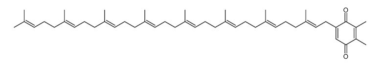 2,3-Dimethyl-5-[(2E,6E,10E,14E,18E,22E,26E)-3,7,11,15,19,23,27,31-octamethyl-2,6,10,14,18,22,26,30-dotriacontaoctenyl]-2,5-cyclohexadiene-1,4-dione Structure