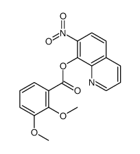 2,3-Dimethoxybenzoic acid 7-nitro-8-quinolyl ester Structure