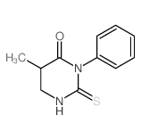5-methyl-3-phenyl-2-sulfanylidene-1,3-diazinan-4-one Structure