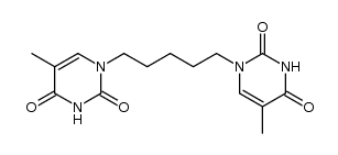1,1'-(1,5-pentanediyl)bis[thymine] Structure
