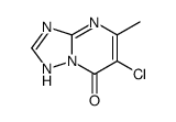 6-chloro-5-methyl-1H-[1,2,4]triazolo[1,5-a]pyrimidin-7-one structure