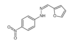 N-[(E)-furan-2-ylmethylideneamino]-4-nitroaniline结构式