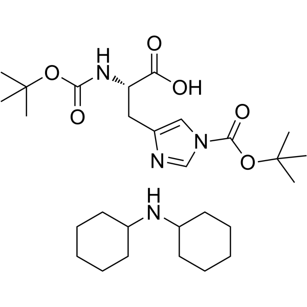 双叔丁氧羰酰基组氨酸二环己胺盐图片