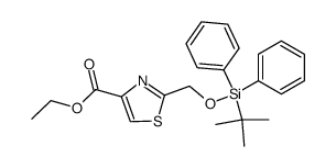 ethyl 2-((tert-butyl)diphenylsilyloxymethyl)thiazole-4-carboxylate结构式