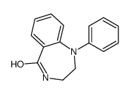 1-phenyl-3,4-dihydro-2H-1,4-benzodiazepin-5-one结构式