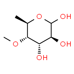 4-O-Methyl-6-deoxy-D-altropyranose Structure