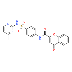 N-(4-{[(4-methyl-2-pyrimidinyl)amino]sulfonyl}phenyl)-4-oxo-4H-chromene-2-carboxamide Structure