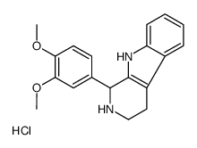 1-(3,4-dimethoxyphenyl)-2,3,4,9-tetrahydro-1H-pyrido[3,4-b]indole,hydrochloride Structure
