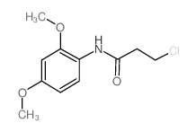 3-Chloro-N-(2,4-dimethoxyphenyl)propanamide structure