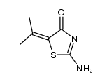 2-amino-5-isopropylidene-thiazol-4-one结构式